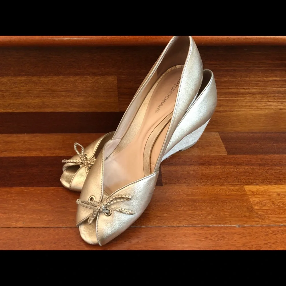 Arturo Chiang open toe wedge heel shoes - Picture 2 of 5